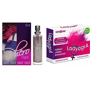 Pachet Parfum Feromoni PheroFem + Cadou Pastile Libido Ladyagra 10buc pe Vibreaza.ro