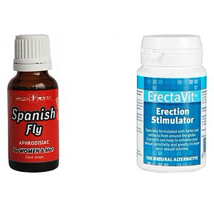 Pachet Picaturi Afrodisiace Spanish Fly + Pastile Erectie ErectaVit 15 capsule pe Vibreaza.ro