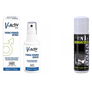 Pachet Spray V-activ Penis Power For Men + Crema Pentru Potenta Penis Booster 125ml pe Vibreaza.ro