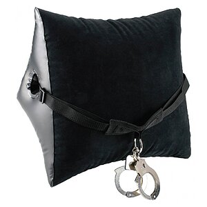 Perna Gonflabila Deluxe Position Master w Cuffs Negru pe Vibreaza.ro