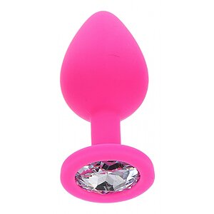 Plug Anal Diamond Jewel Medium Roz pe Vibreaza.ro