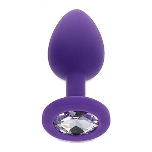 Plug Anal Diamond Jewel Small Mov pe Vibreaza.ro