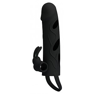 Prelungitor Penis Pretty Love With Ball Strap Negru pe Vibreaza.ro