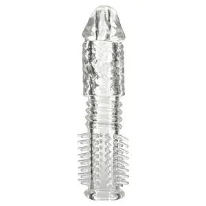 Prelungitor Penis Silicon Super Stretch Transparent pe Vibreaza.ro