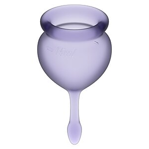 Satisfyer Feel Good Menstrual Cup Set Lila pe Vibreaza.ro