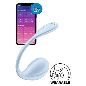 Satisfyer Smooth Petal Connect Vibrator Purtabil 12 Moduri Albastru Satisfyer Smooth Petal Connect Vibrator Purtabil 12 Moduri Albastru pe Vibreaza.ro
