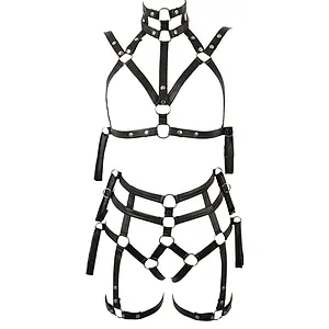 Set Lenjerie Bondage Negru pe Vibreaza.ro