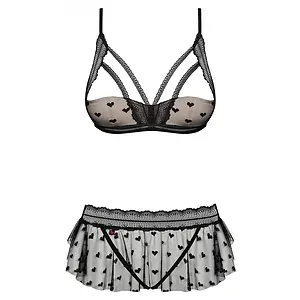 Set Obsessive Heartia Negru pe Vibreaza.ro