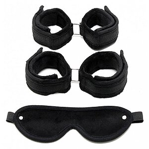 Set Rimba Soft Bondage Set Negru pe Vibreaza.ro