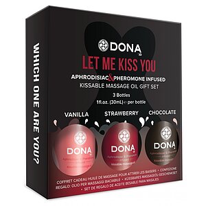 Set Ulei Masaj Dona Gift Set Flavored 3 x 30ml pe Vibreaza.ro