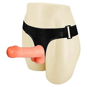 Strap On cu Testicule Ultra Cyberskin pe Vibreaza.ro