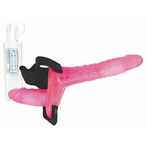 Strap-on Dublu Pentru Femei Joyride Roz pe Vibreaza.ro