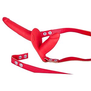 Strap On Dublu Sex Dual Climax NMC Rosu pe Vibreaza.ro