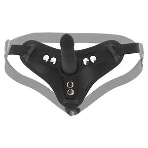 Strap-On Harness with Dong S Negru pe Vibreaza.ro