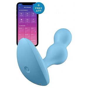 Vibrator Anal Satisfyer Deep Diver Connect App Albastru pe Vibreaza.ro