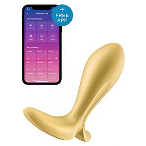 Vibrator Anal Satisfyer Intensity Plug Auriu pe Vibreaza.ro