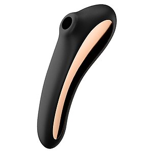 Vibrator Clitoridian Dual Kiss Satisfyer Negru pe Vibreaza.ro