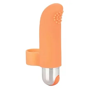 Vibrator Clitoridian Finger Tickler Portocaliu pe Vibreaza.ro