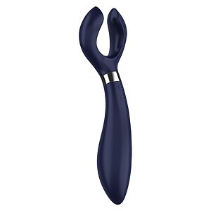 Vibrator Cuplu Partner Multifun 3 Albastru pe Vibreaza.ro