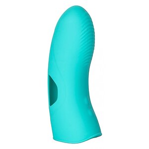 Vibrator Deget Silicone Marvelous Tickler Turcoaz pe Vibreaza.ro