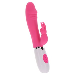 Vibrator Funky Rabbit Roz pe Vibreaza.ro