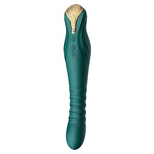 Vibrator King Thruster Verde pe Vibreaza.ro