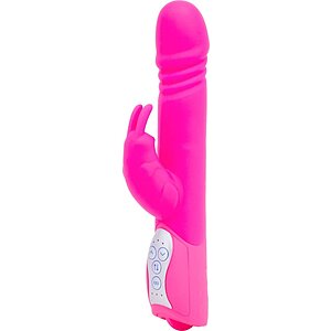 Vibrator Rabbit Cu Impingere Roz pe Vibreaza.ro