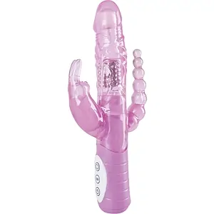 Vibrator Rabbit Dual Pleasure Roz pe Vibreaza.ro