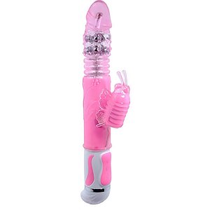 Vibrator Rabbit Fascination Bunny Roz pe Vibreaza.ro