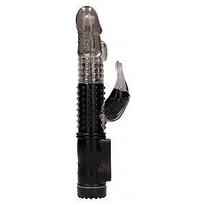 Vibrator Rabbit Vibrating Dolphin Negru pe Vibreaza.ro