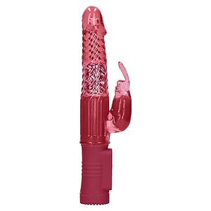 Vibrator Rotating Rabbit Rosu pe Vibreaza.ro