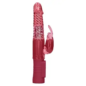 Vibrator Rotating Rabbit Rosu pe Vibreaza.ro