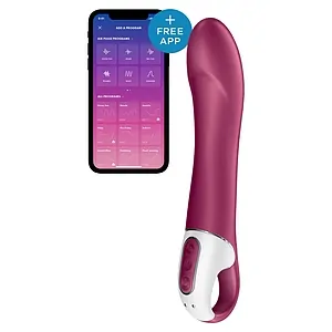 Vibrator Satisfyer Big Heat Visiniu pe Vibreaza.ro