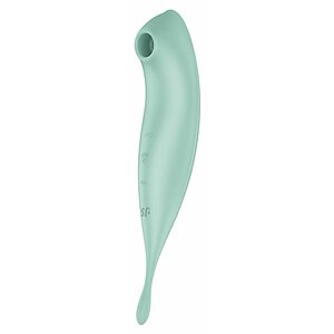 Vibrator Satisfyer Twirling Pro Connect App Verde pe Vibreaza.ro