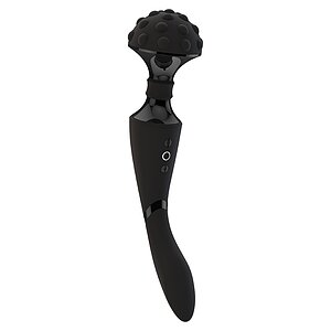 Vibrator Shiatsu Bendable Massager Wand Negru pe Vibreaza.ro