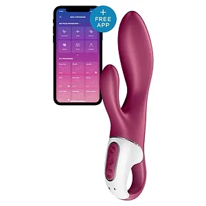 Vibrator Smart Cu Incalzire Heated Satisfyer Rosu pe Vibreaza.ro