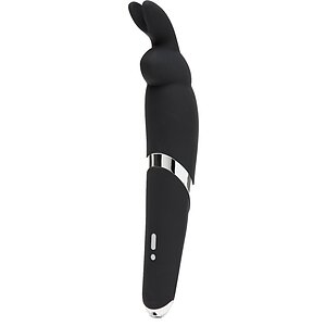 Vibrator Wand Happy Rabbit Negru pe Vibreaza.ro