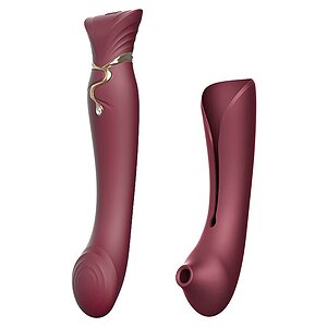 Vibrator Zalo Queen Set Punctul G Visiniu pe Vibreaza.ro