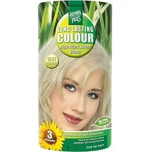 Vopsea par, Long Lasting Colour, 10.01 High Light Silver Blond, Hennaplus pe Vibreaza.ro