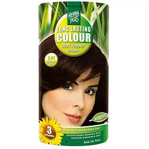 Vopsea Par Long Lasting Colour 3.44 Dark Cooper Brown Hennaplus pe Vibreaza.ro