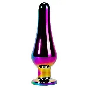 X-MEN Secret Shine Metal Anal Plug Rainbow M Multicolor pe Vibreaza.ro