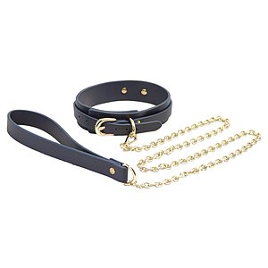 Zgarda Si Lesa Bondage Couture Albastru pe Vibreaza.ro