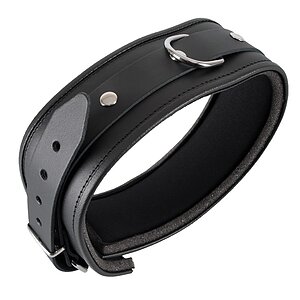 Zgarda Zado Leather Collar Daniel Negru pe Vibreaza.ro