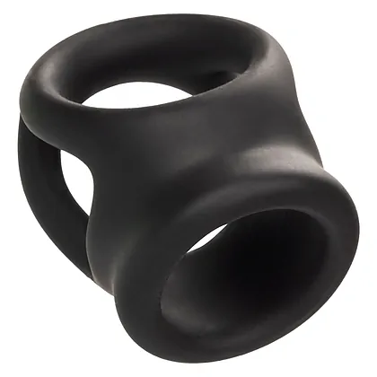 Alpha Dual Cage Ring Negru