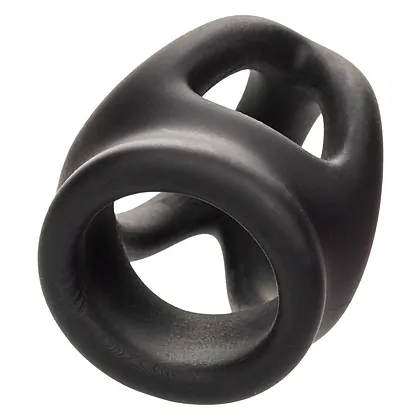 Alpha Dual Cage Ring Negru