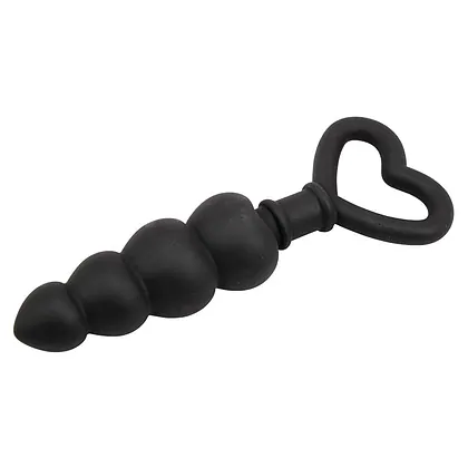 Anal Plug Beaded Luv Probe Negru