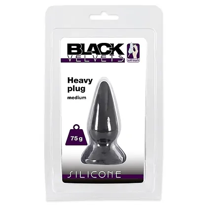 Anal Plug Black Velvets Heavy Negru