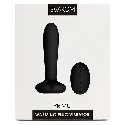 Anal Plug Cu Incalzire Si Telecomanda Svakom Primo Negru