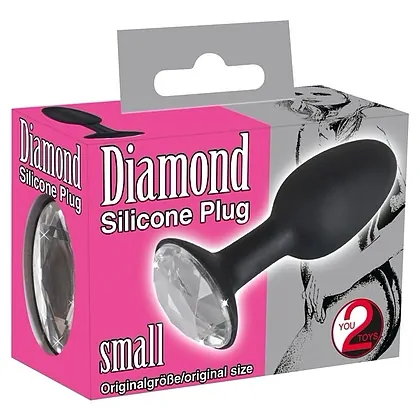 Anal Plug Diamond S Negru