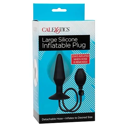 Anal Plug Large Silicone Inflatable Negru